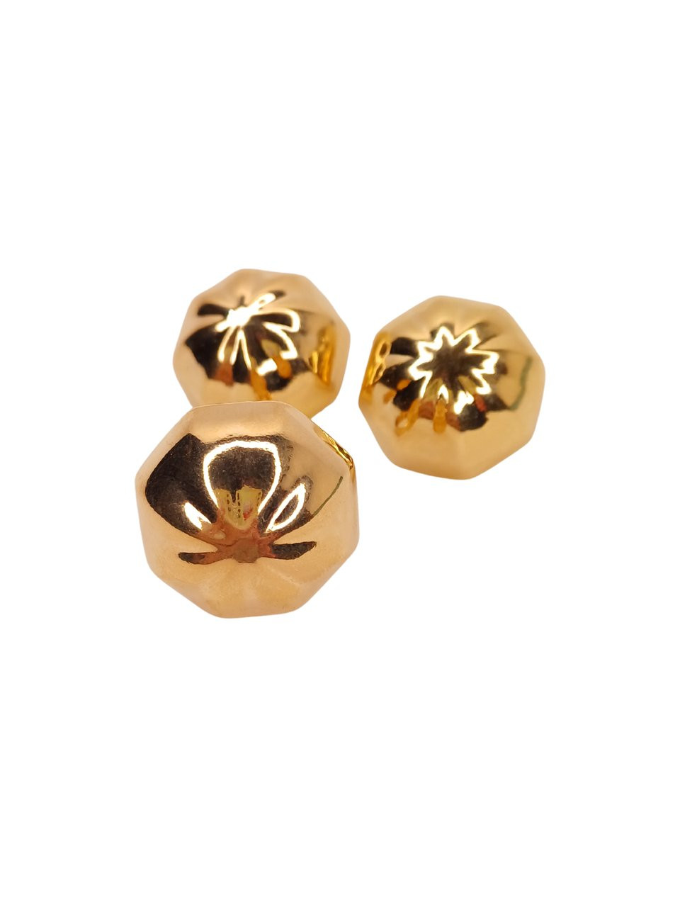 Conjunto redondo dourado