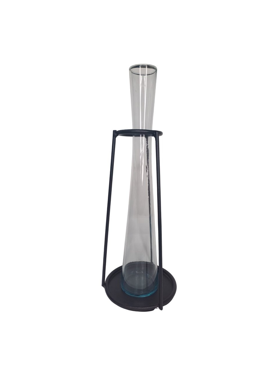 Vaso com suporte em metal G 