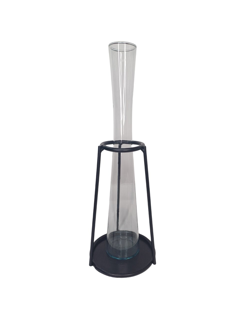Vaso com suporte em metal P