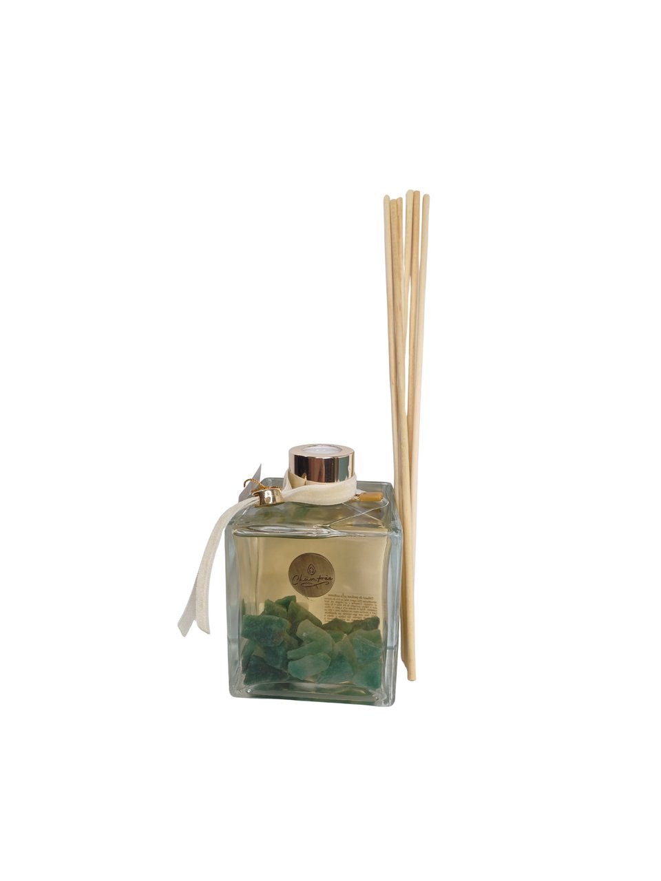 Difusor de varetas femme e quartzo verde 