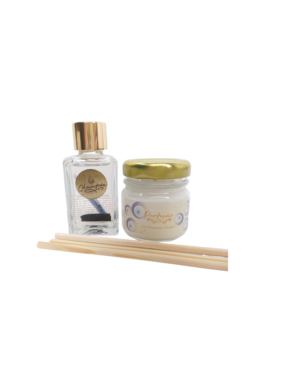 kit mini vela e difusor proteção