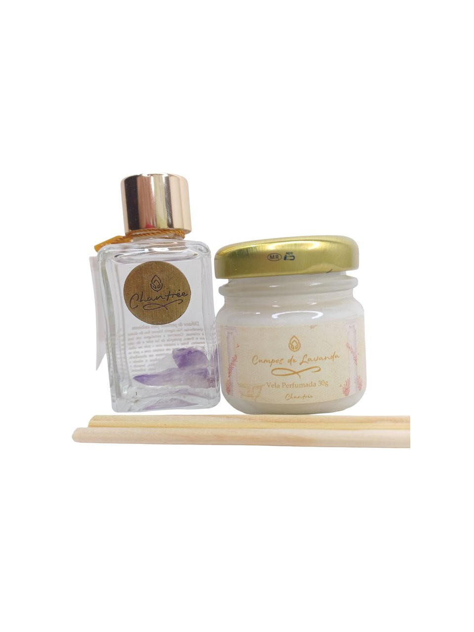 kit mini vela e difusor campos de lavanda 