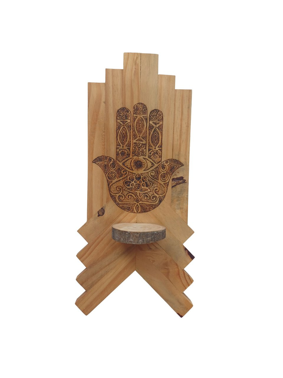 porta velas de parede hamsá