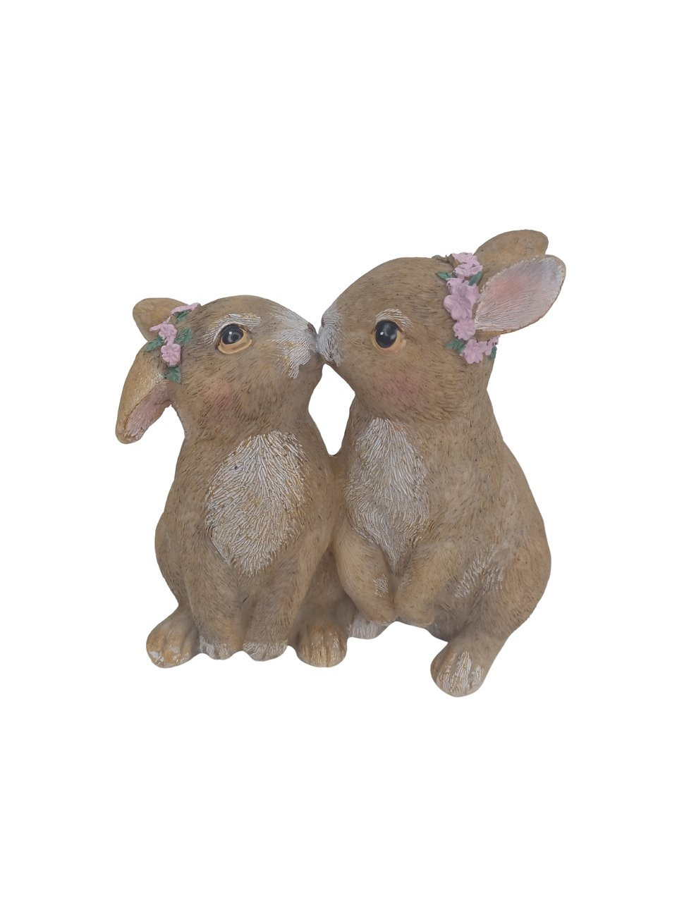 Enfeite coelhos beijinho