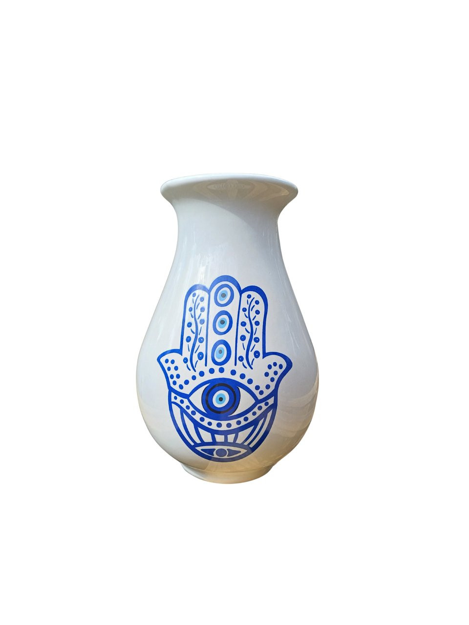 Vaso acinturado com figura