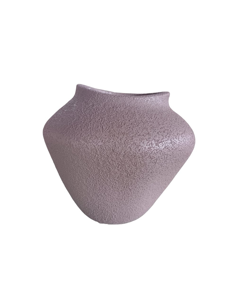 Vaso M marrom fosco texturizado fosco