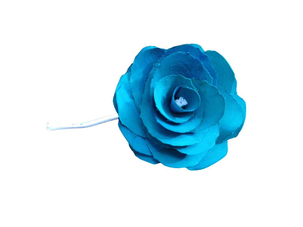 Difusor flor turquesa pavio 