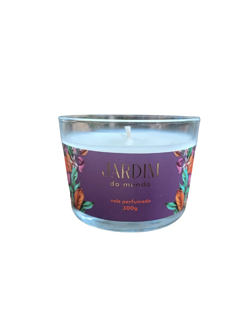 Vela perfumada madeiras brancas - 100g