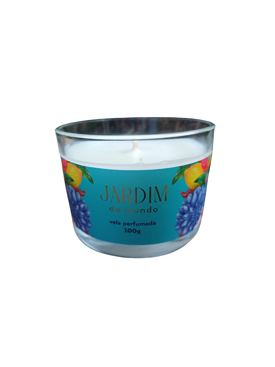 Vela perfumada dália turquesa - 100g