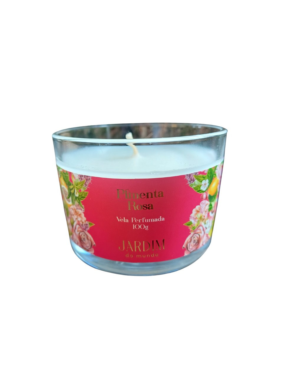 Vela perfumada pimenta rosa - 100g