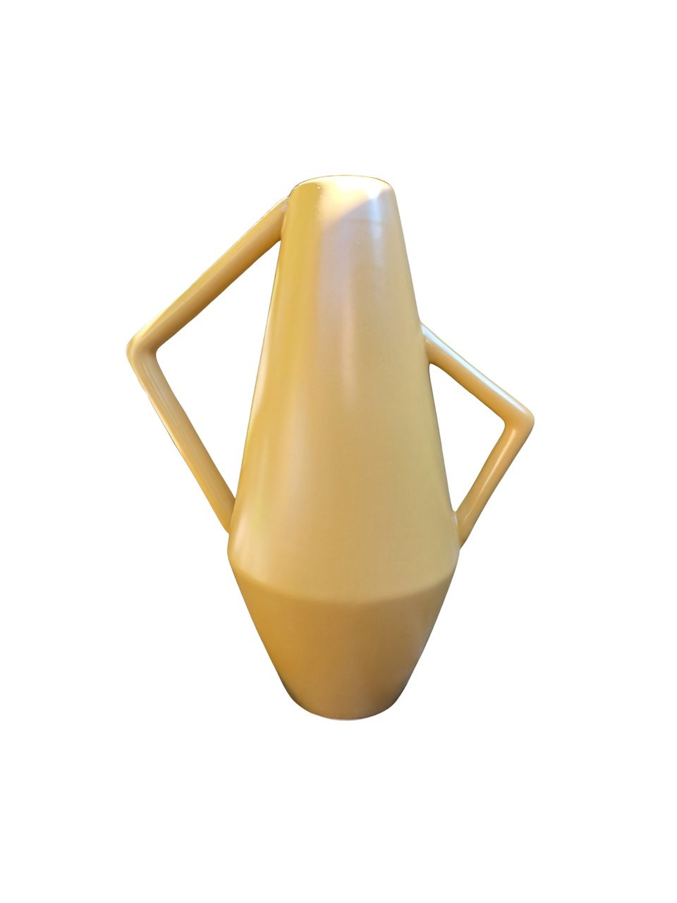 Vaso amarelo com alças