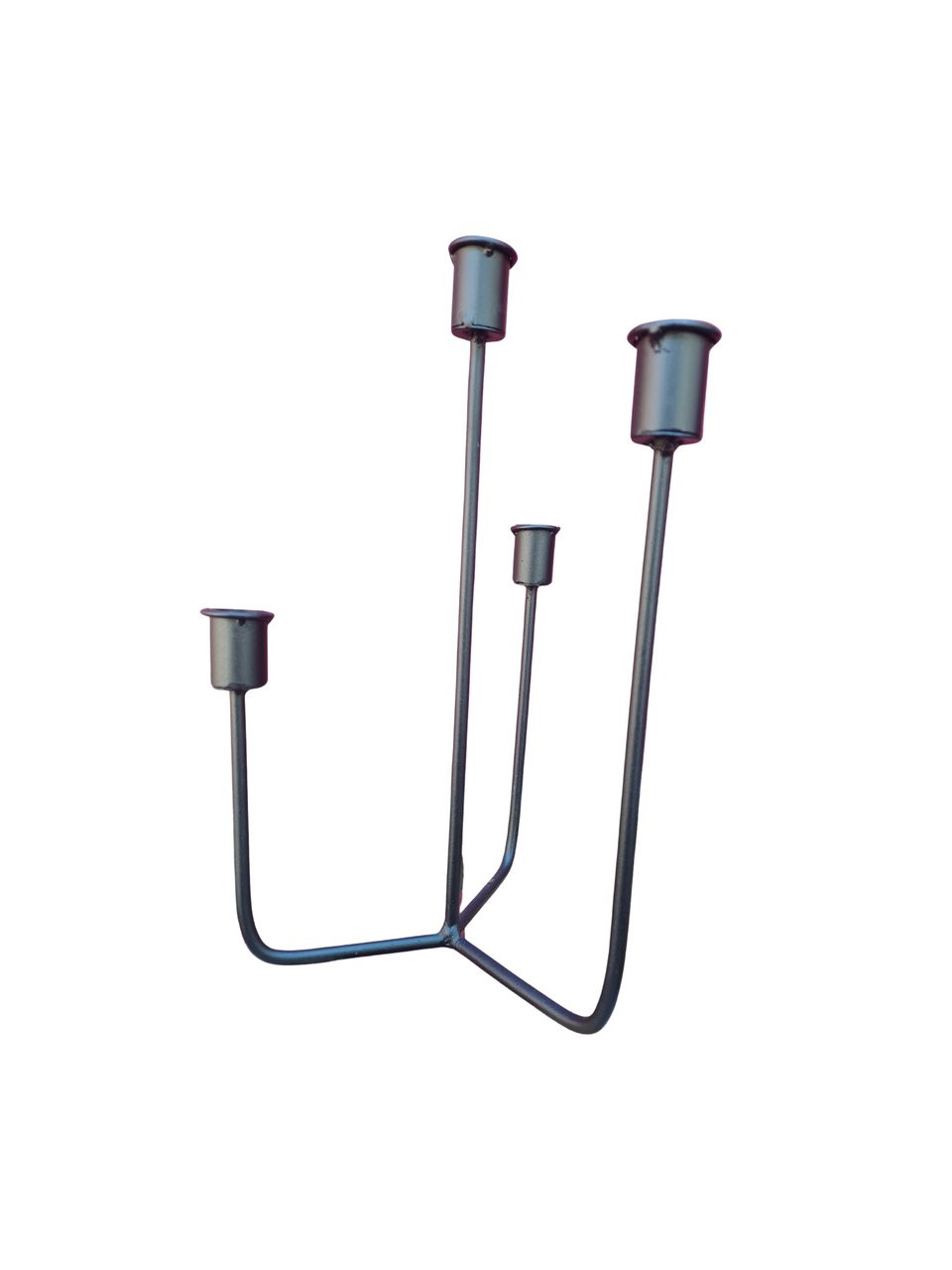 Porta vela metal p/ 4 velas