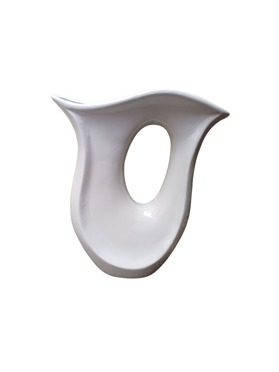 Vaso belo alto assimétrico
