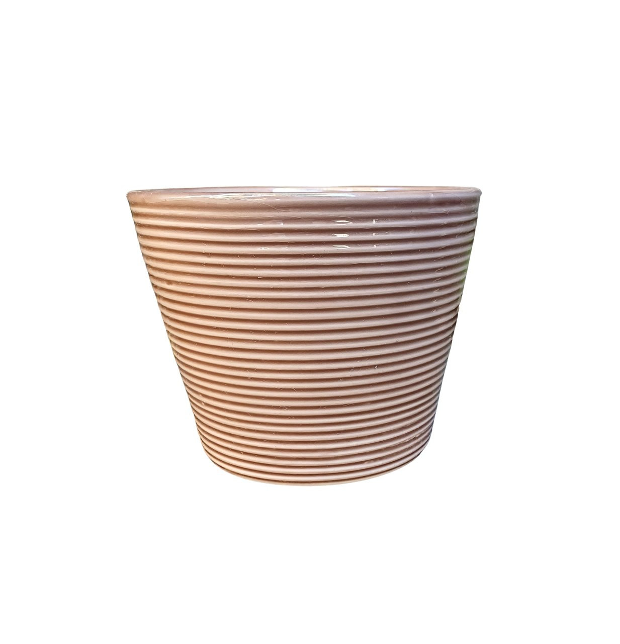 Vaso frizado marrom 