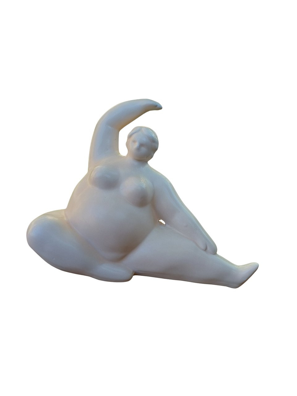 Escultura mulher yoga