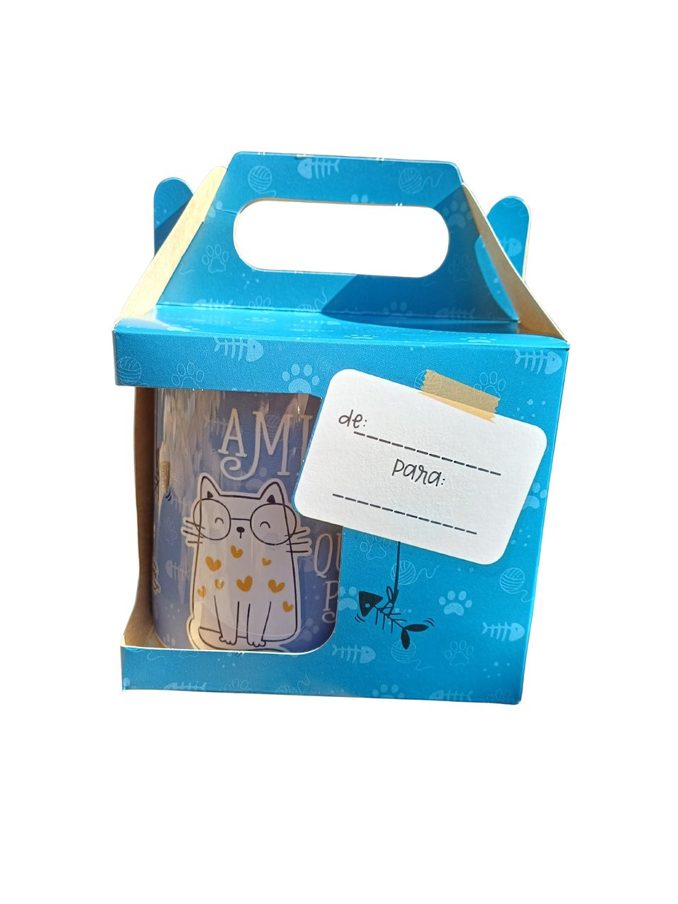Caneca em cerâmica gato 