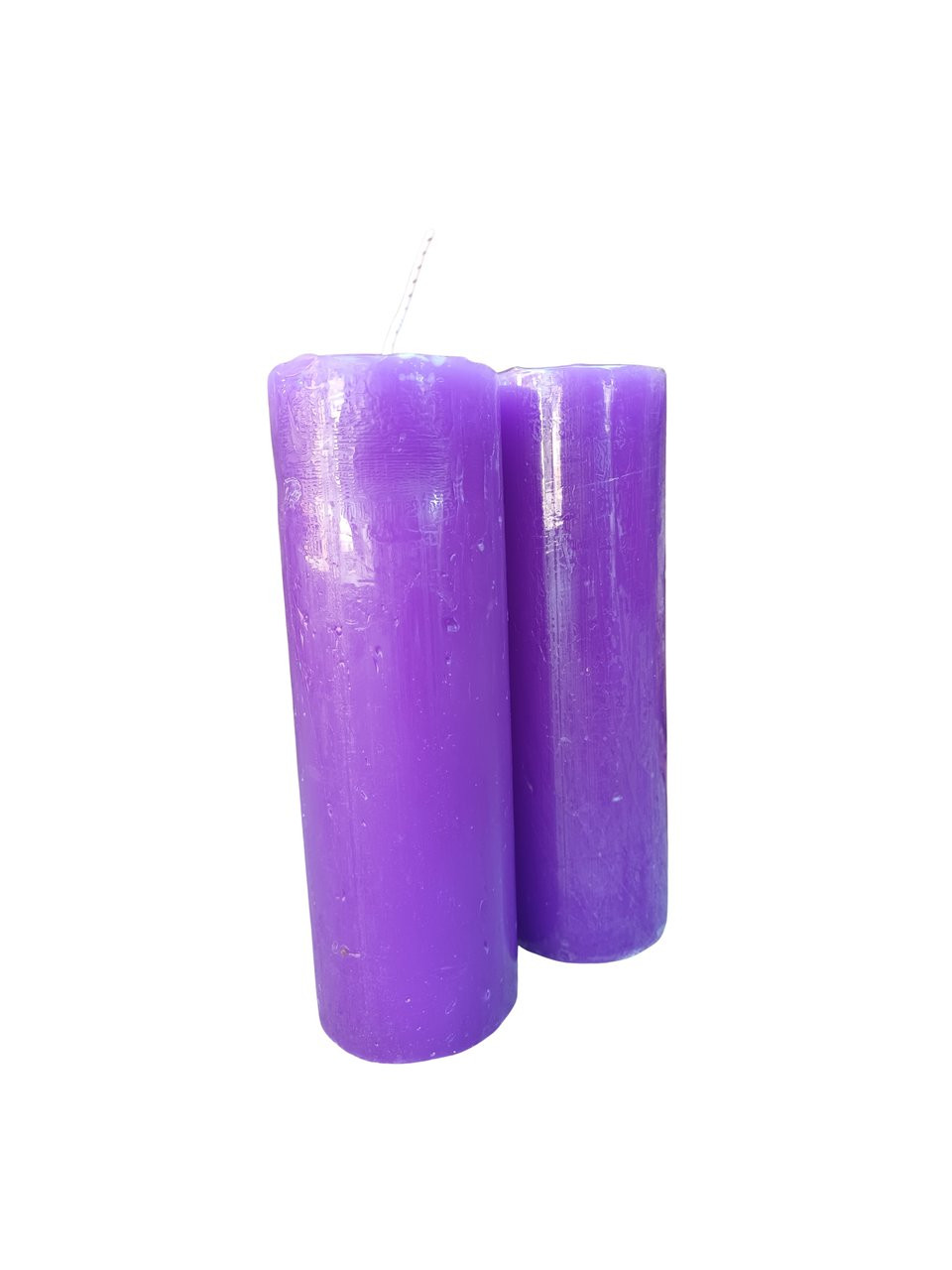 Vela color roxo