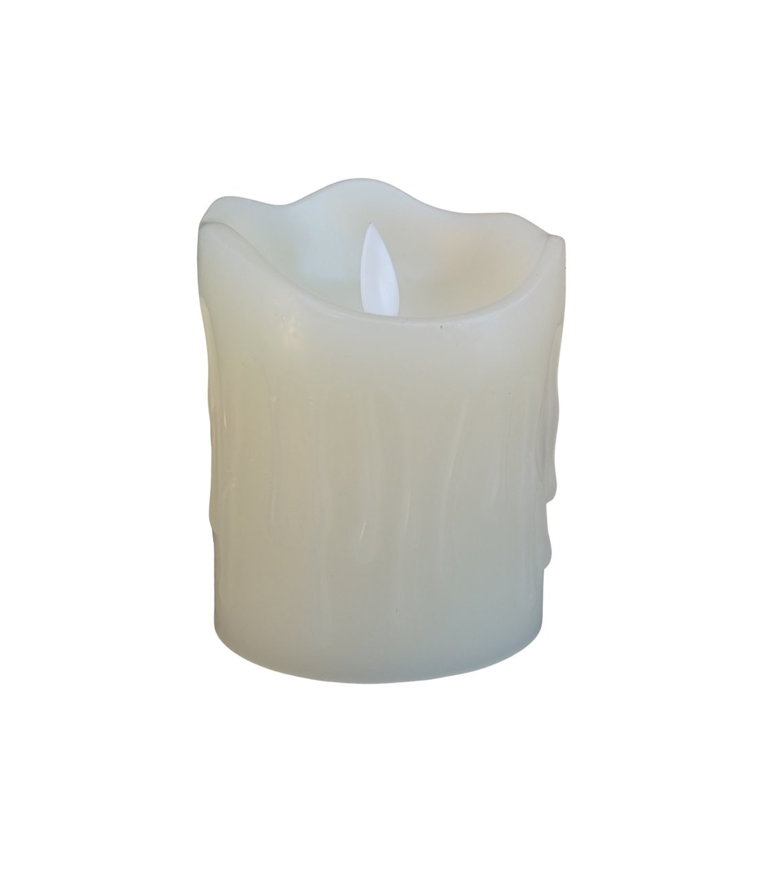 Vela led creme 08 x 10 cm