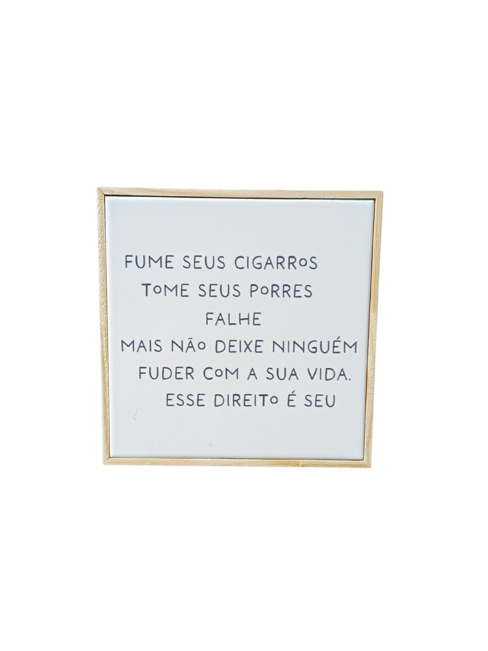 Azulejo divertido fume seus cigarros