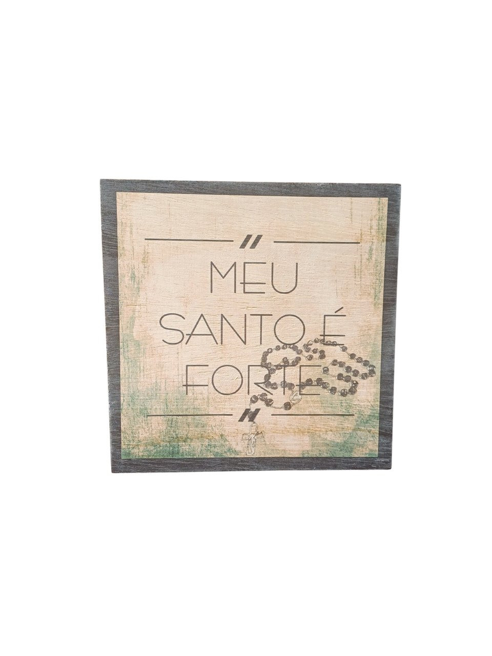 Quadro Motivação Santo