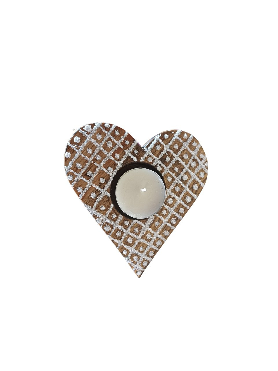 Porta vela coração linha biscoito Porta vela coração linha biscoito