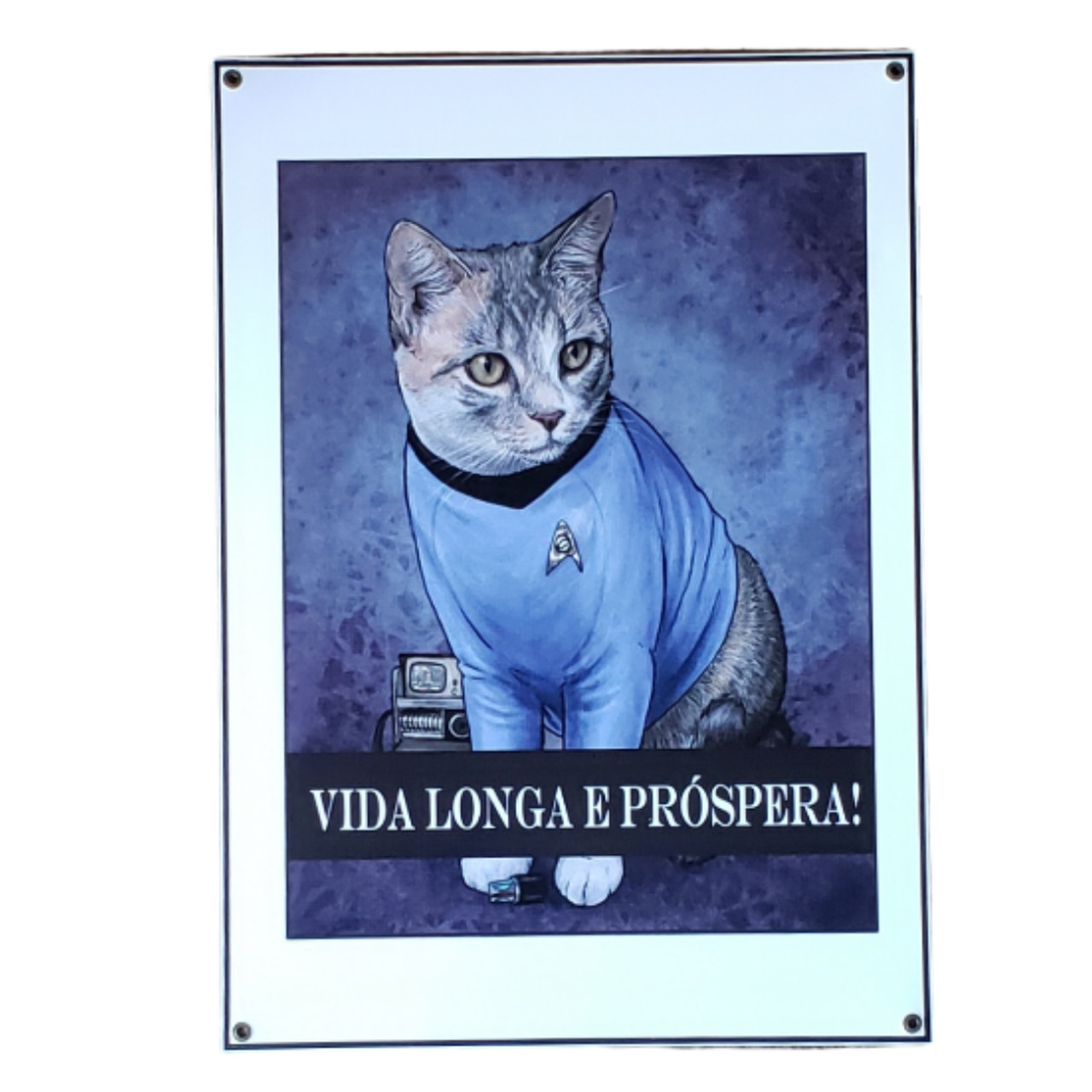 Placa gato Spock